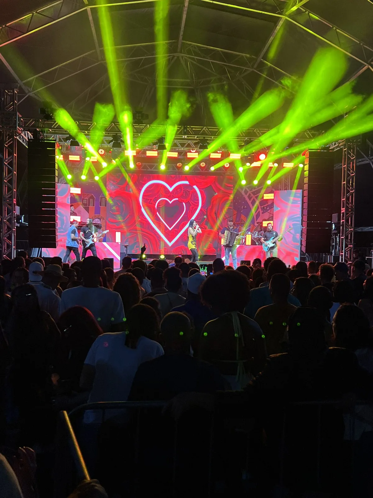 Iluminação de show com painel de LED